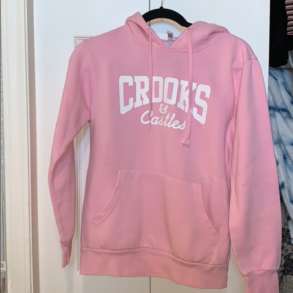 Bubblegum Pink Crooks and Castles Hoodie